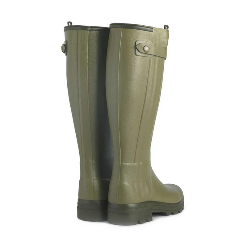 Bottes Chasseur doublées en cuir femme vert vierzon Le Chameau