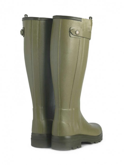 Bottes Chasseur doublées en cuir femme vert vierzon Le Chameau