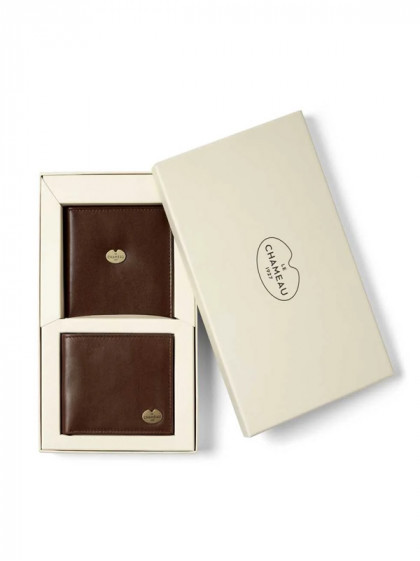 Coffret cadeau portefeuille et pochette permis Le Chameau