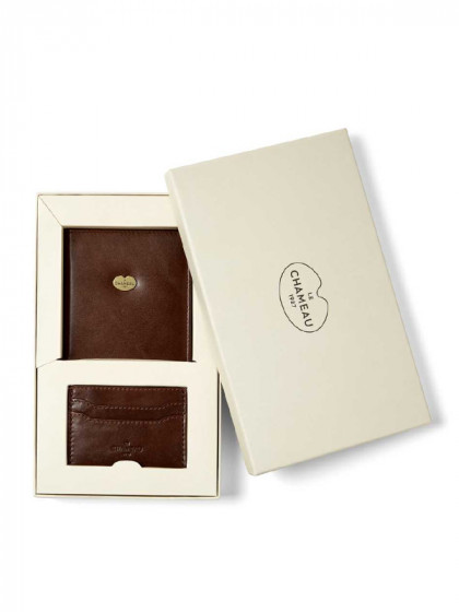 Coffret cadeau porte-cartes et pochette permis Le Chameau