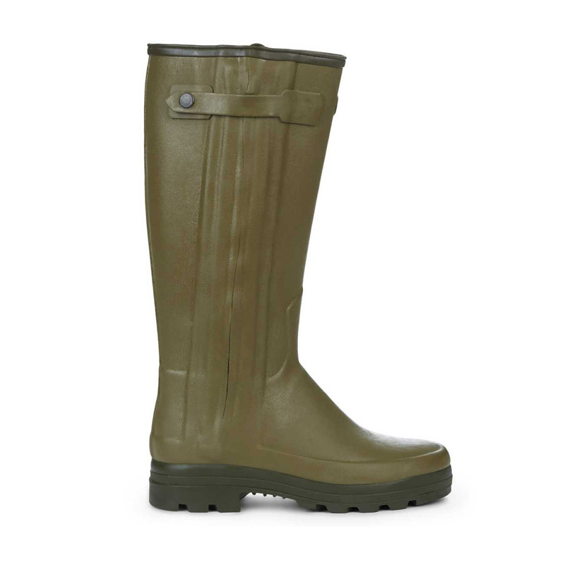 Bottes Chasseur doublées en néoprène homme vert vierzon Le Chameau