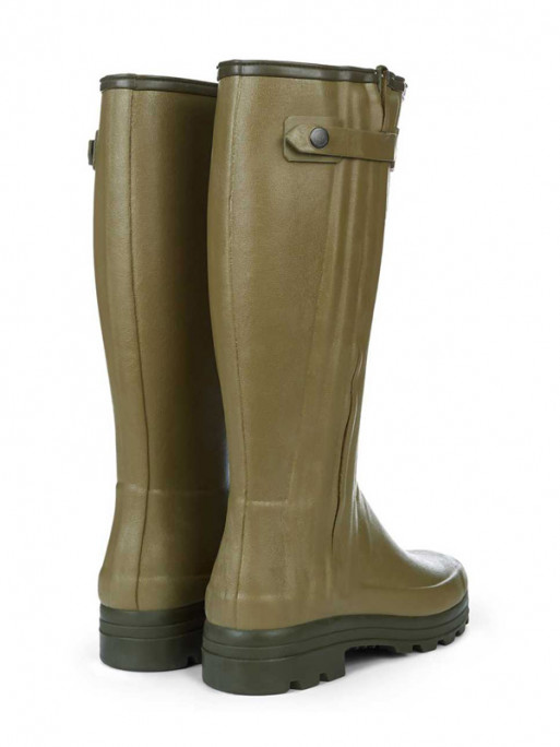 Bottes Chasseur doublées en néoprène homme vert vierzon Le Chameau