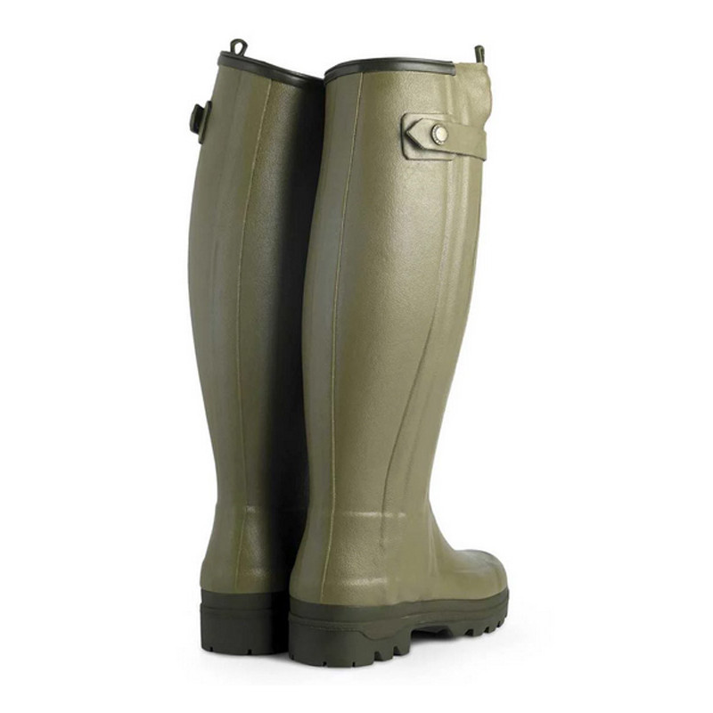 Bottes Chasseur doublées en cuir femme vert vierzon Le Chameau