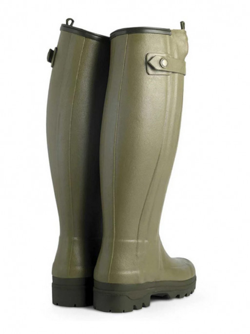 Bottes Chasseur doublées en cuir femme vert vierzon Le Chameau Bottes Chasseur doublées en cuir femme vert vierzon Le Chameau