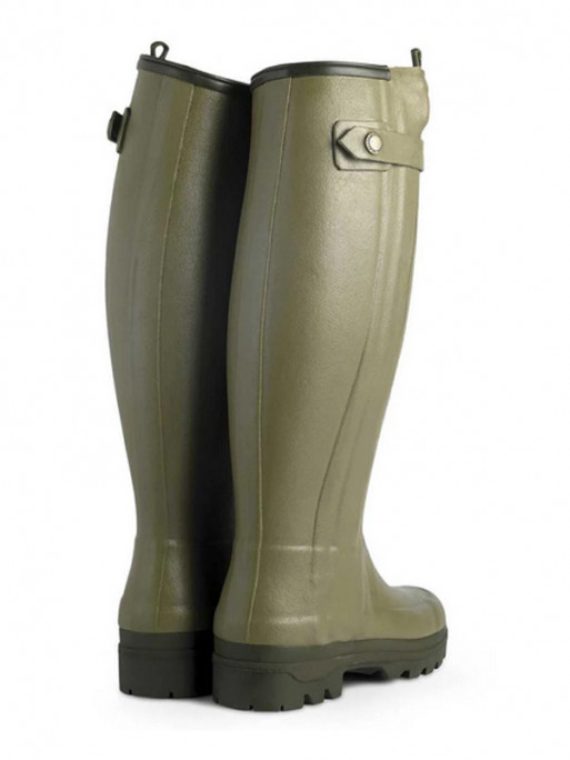 Bottes Chasseur doublées en cuir femme vert vierzon Le Chameau