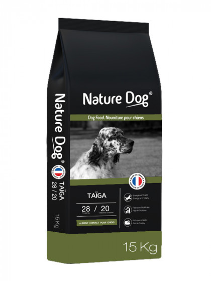 Croquettes Taïga 28/20 Nature Dog 15 kg