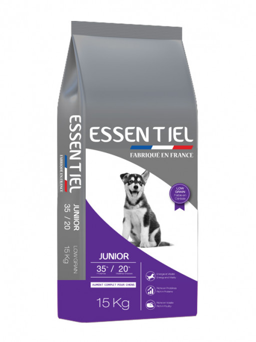 Croquettes Essentiel Junior 35/20 Low Grain Nature Dog 15kg