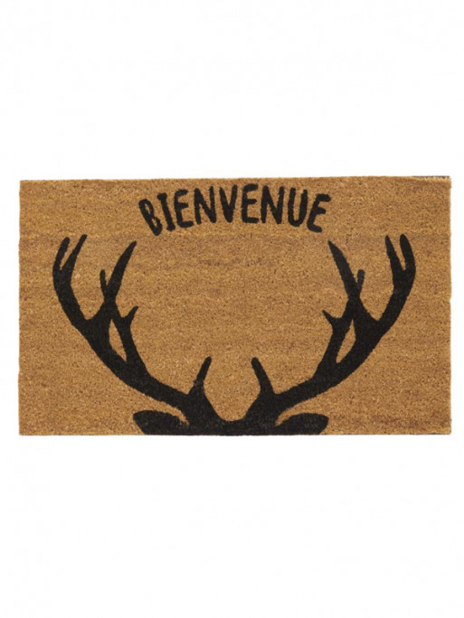 Paillasson Coco Bienvenue bois de cerf Lovergreen