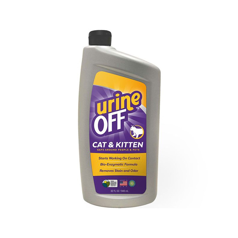 Destructeur d'odeurs Biotec chat/chaton 946ml Urine Off
