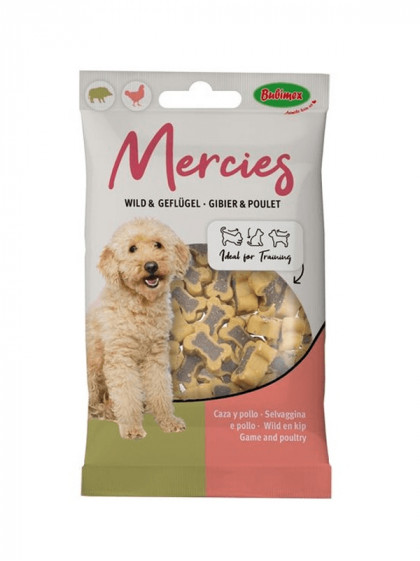 Friandises Mercies gibier et volaille 100g Bubimex