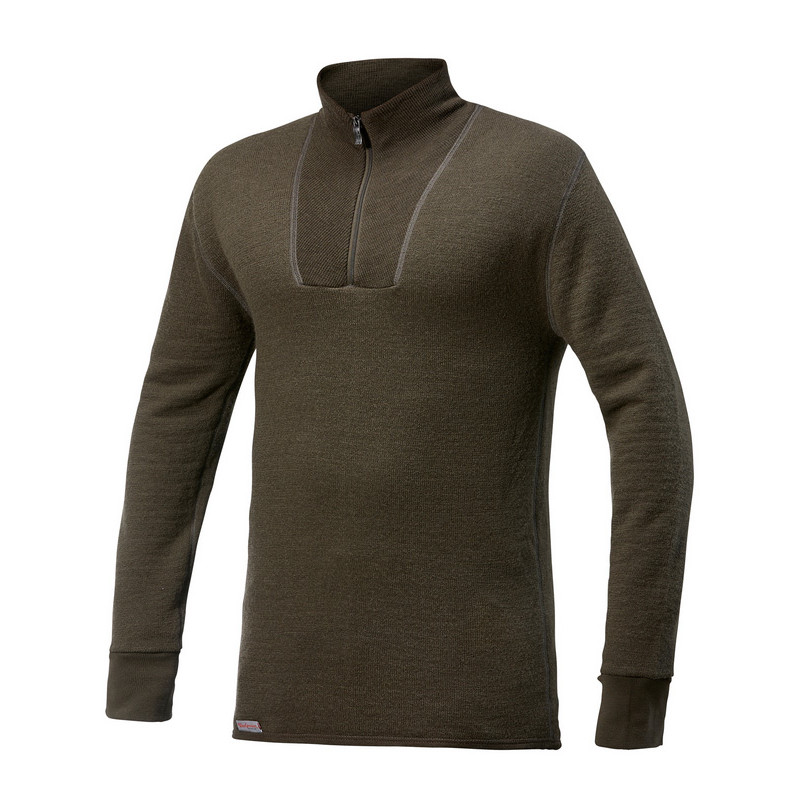 Tee-Shirt ML unisexe col roulé zippé 200 Woolpower