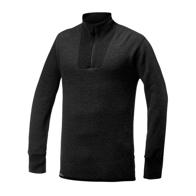 Tee-Shirt ML unisexe col montant zippé 400 Woolpower