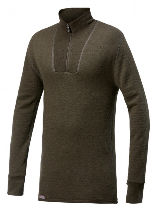 Tee-Shirt ML unisexe col montant zippé 400 Woolpower Tee-Shirt ML unisexe col montant zippé 400 Woolpower