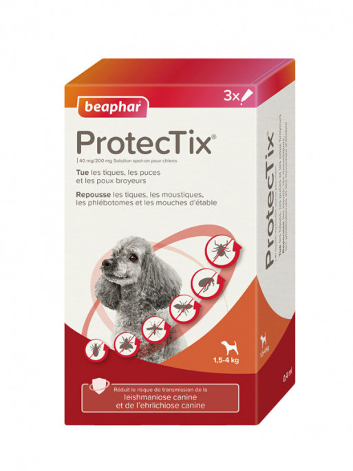 Pipettes antiparasitaires Protectix petit chien Beaphar Pipettes antiparasitaires Protectix petit chien Beaphar