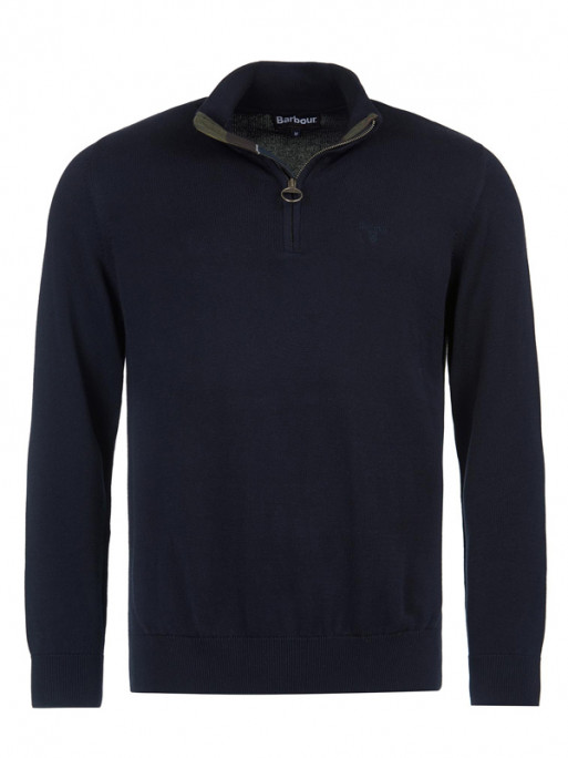 Pull col zippé Pima Barbour