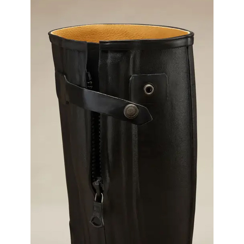 Generisch Bottes En Cuir Pour Homme - Doublées Avec Talon Court - Confortables - Pointues - Bottines Plates Vernies - Bottes Simples Pour Homme - Bottes De Loisirs - Marron Et Noir - Taille 37-43