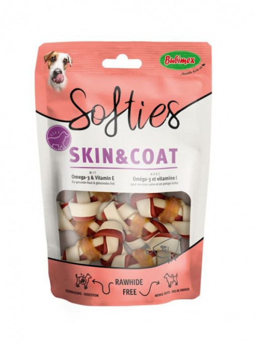 Friandises chien poulet Softies Skin & Coat x8 120g Bubimex Friandises chien poulet Softies Skin & Coat x8 120g Bubimex