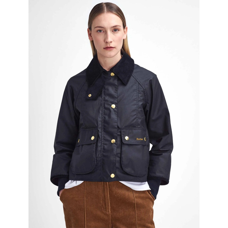 Veste courte en toile cirée Beadnell femme Barbour
