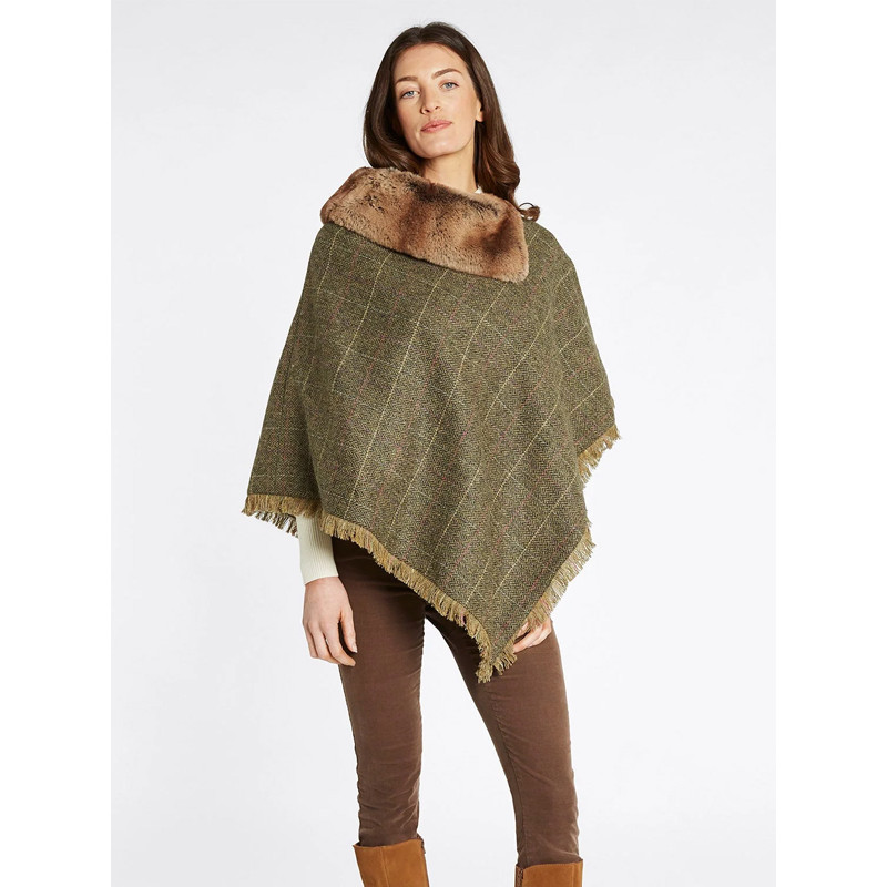 Poncho en tweed Hazelwood Dubarry