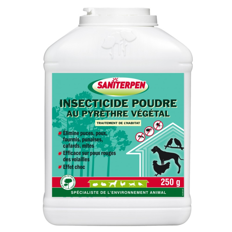 Saniterpen Insecticide poudre au pyréthre végétal