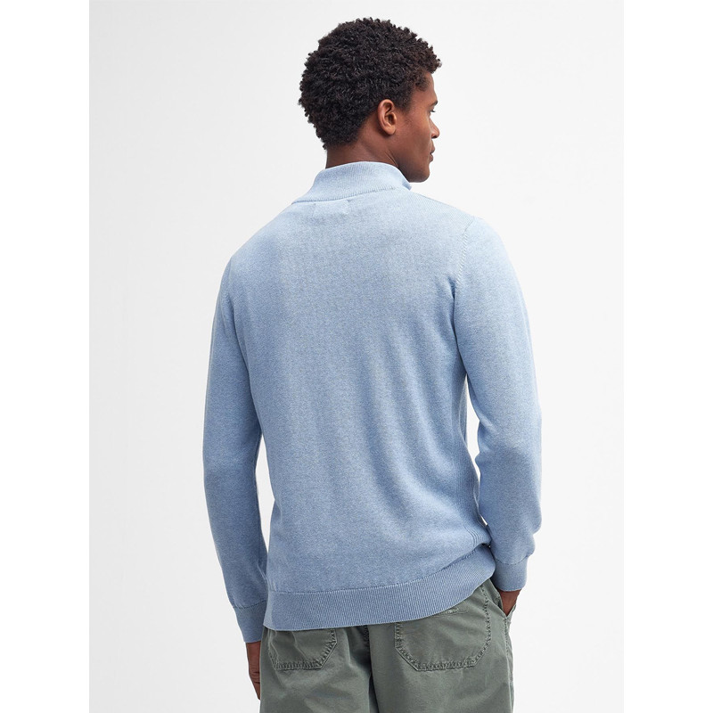 Pull col zippé Pima Barbour