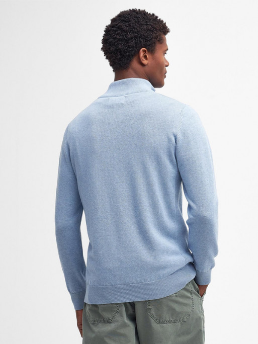 Pull col zippé Pima Barbour