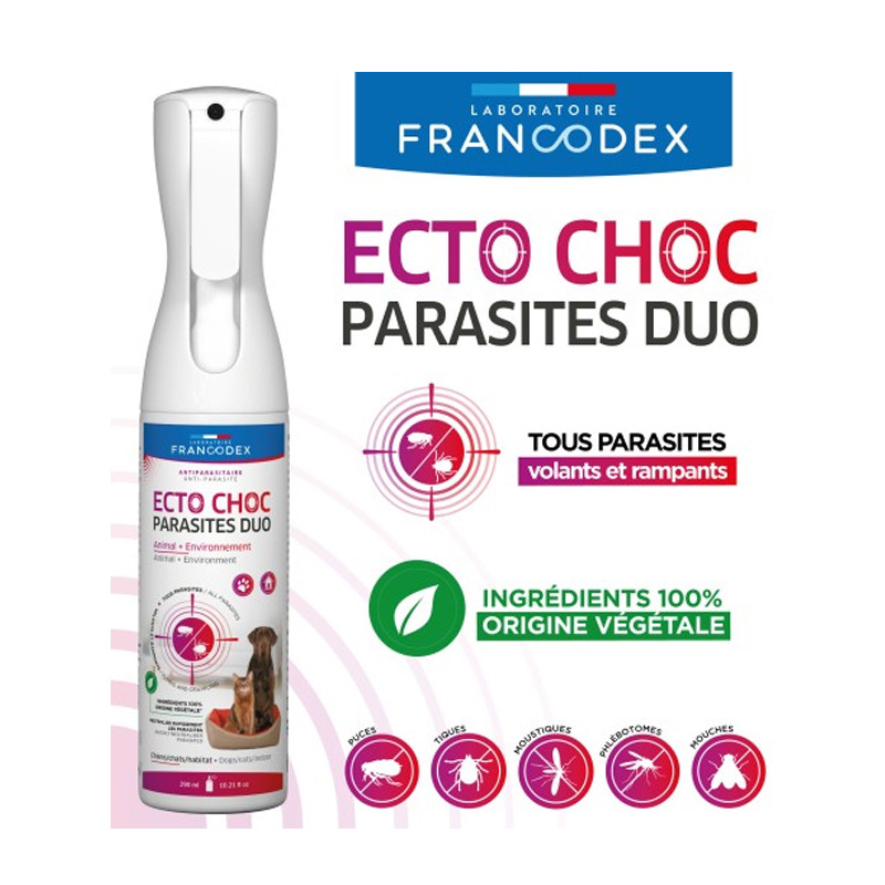 Brumisateur Ecto Choc Parasites Duo 290ml Francodex