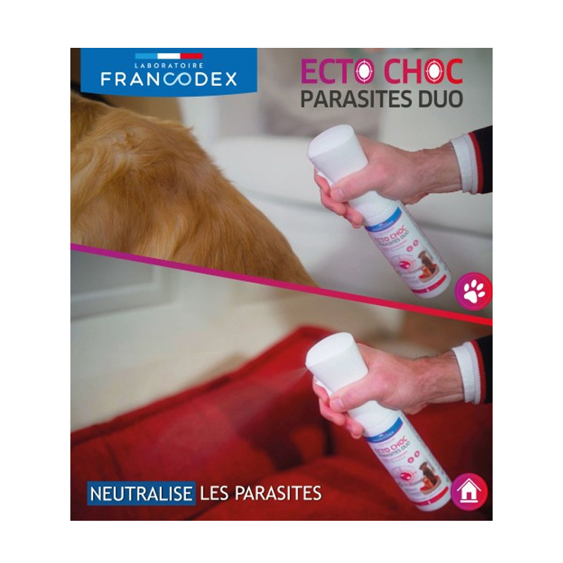Brumisateur Ecto Choc Parasites Duo 290ml Francodex