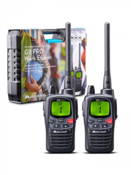 Pack de 2 Talkies-Walkies G9 Pro avec oreillettes Midland