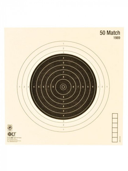 Cible 50 Match 20x20cm Januel