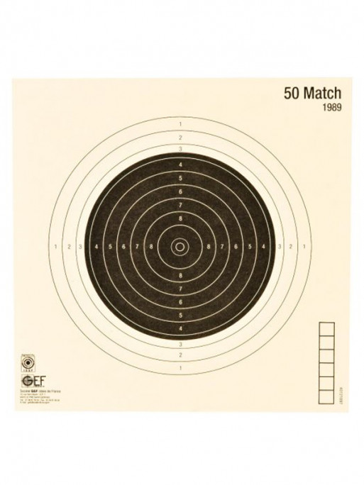 Cible 50 Match 20x20cm Januel