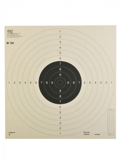 Lot de 100 cibles 53x53cm Januel
