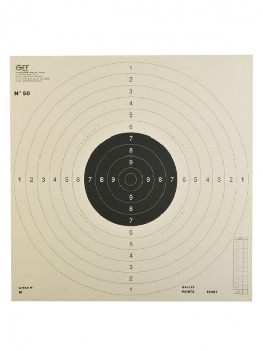 Lot de 100 cibles 53x53cm Januel