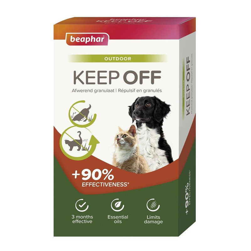 Répulsif granulés Outdoor Keep Off chien et chat 2x200g Beaphar