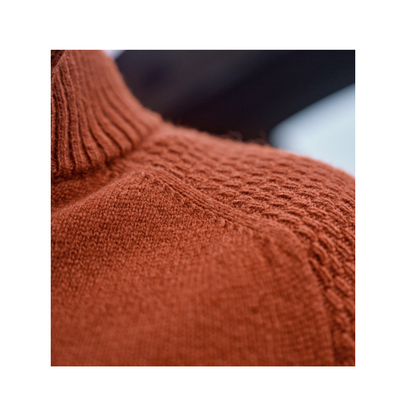 Pull Vincent Merino demi-zippé Härkila