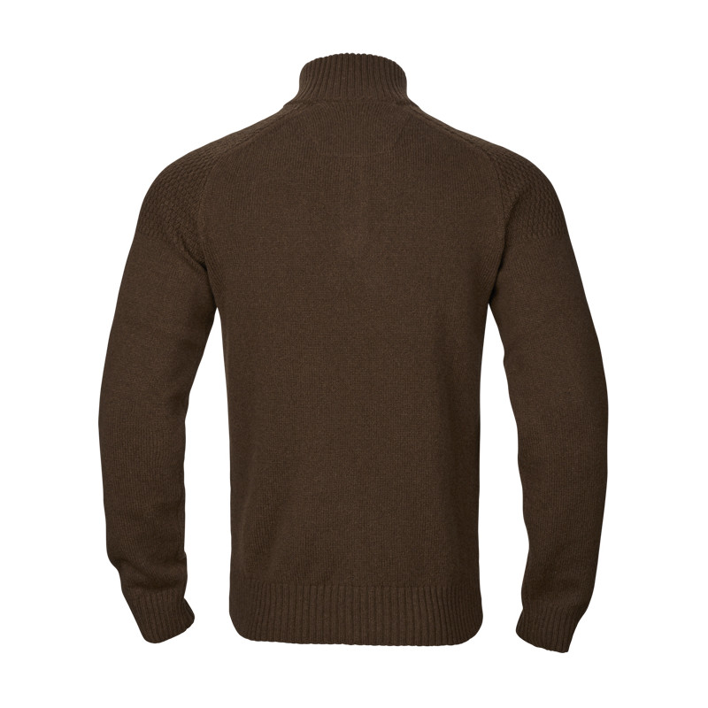 Pull Vincent Merino demi-zippé Härkila