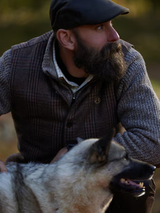 Gilet en tweed Sion Fill100 Chevalier Gilet en tweed Sion Fill100 Chevalier