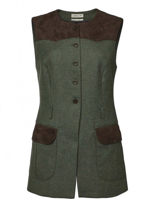 Gilet de tir tweed Felisa femme Chevalier Gilet de tir tweed Felisa femme Chevalier