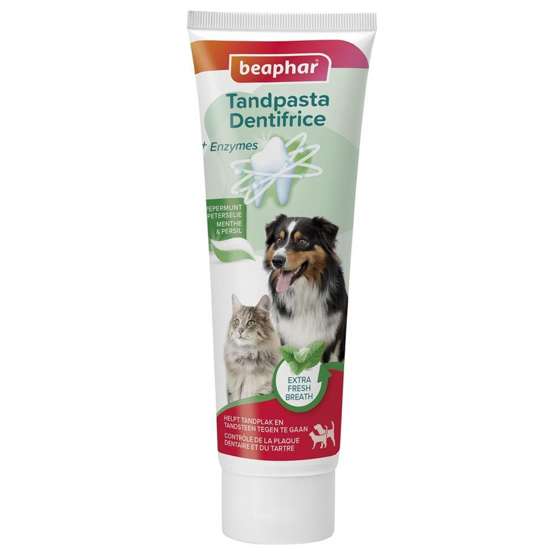 Dentifrice menthe & persil chien et chat 100g Beaphar