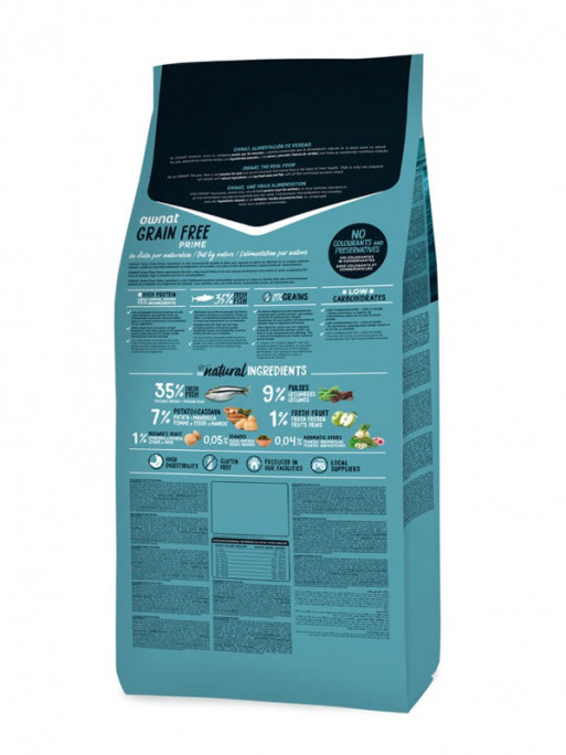 Croquettes Grain Free Prime Oily Fish 12kg Ownat