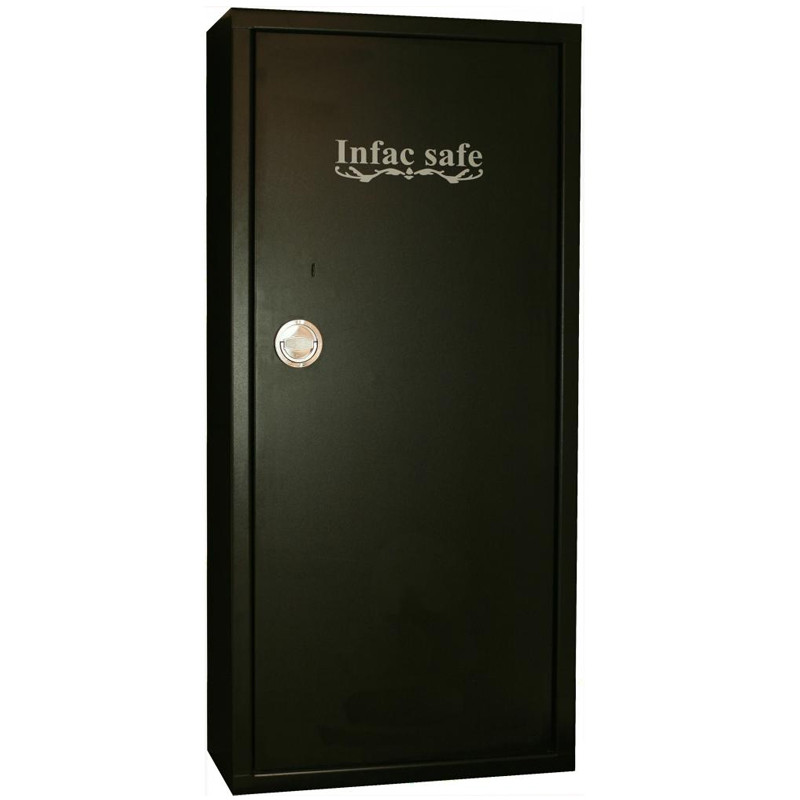 Armoire Forte Classic 11 armes avec lunette + 3 dans la porte - Coffre intérieur - Étagères Amovibles