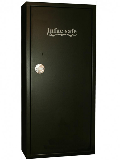 Armoire Forte Classic 11 armes avec lunette + 3 dans la porte - Coffre intérieur - Étagères Amovibles