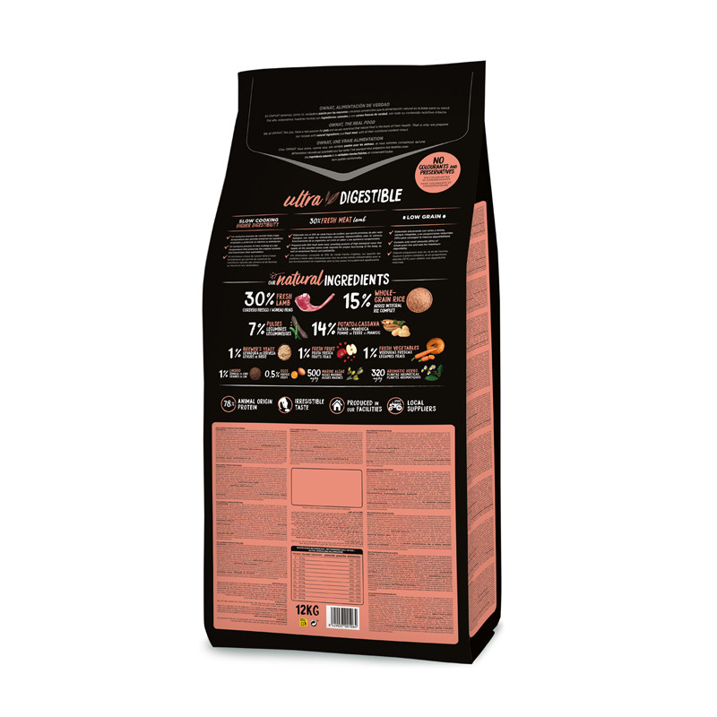 Croquettes Ultra Medium Lamb 12kg Ownat