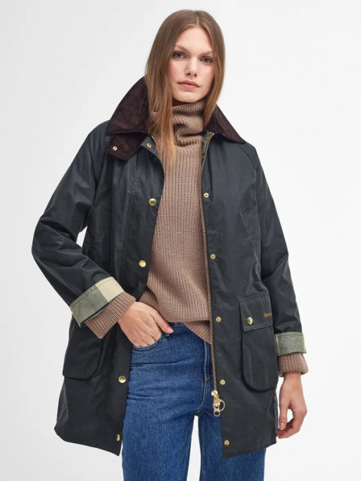 Veste longue cirée Beadnell femme Barbour