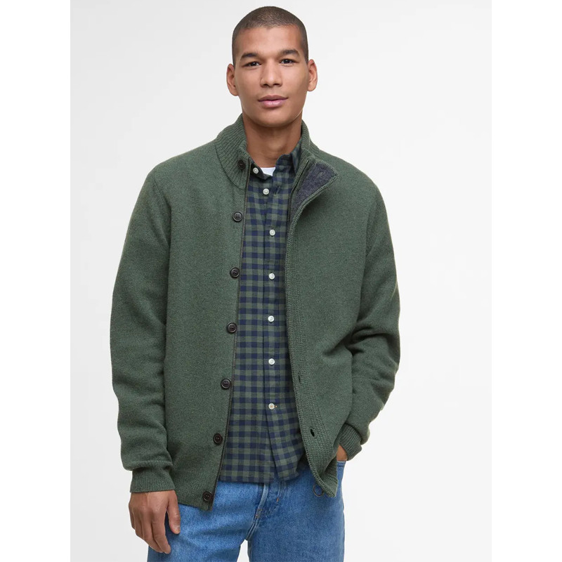 Cardigan Essential Elbow-Patch Barbour