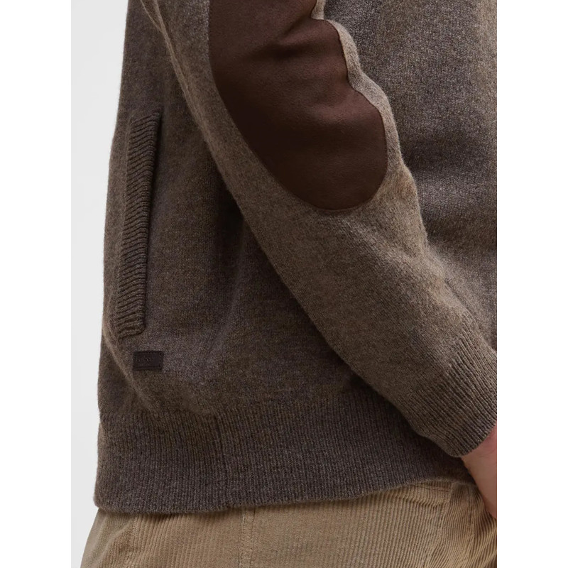 Cardigan Essential Elbow-Patch Barbour