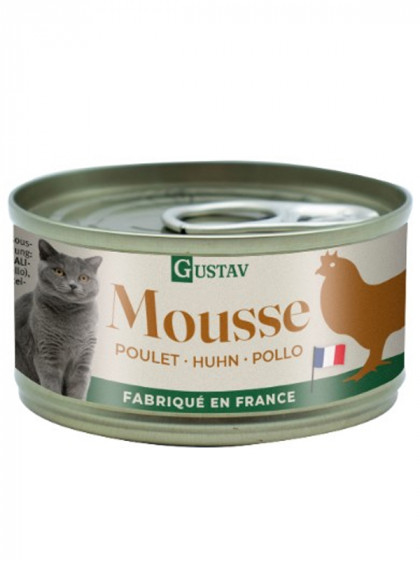 Mousse au boeuf chat 85g Gustav