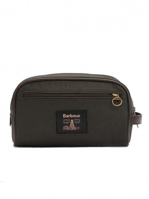 Trousse de toilette cirée Barbour Trousse de toilette cirée Barbour