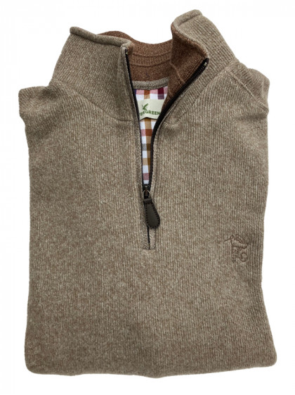 Sweat col zippé Lovergreen