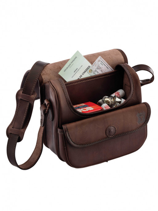 Sac à cartouches cuir gras Country Sellerie Sac à cartouches cuir gras Country Sellerie